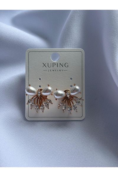 Bestofcase Pearl Detailed Stone Bijoux Earrings