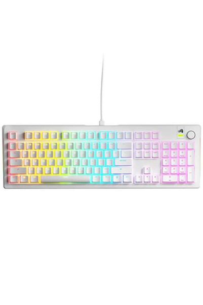 Glorious Tastatură mecanică, Glorious, RGB, albă