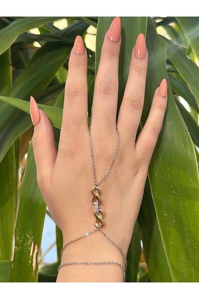 BY YASİN TOPÇU Endless Love Hand Ring Bracelet