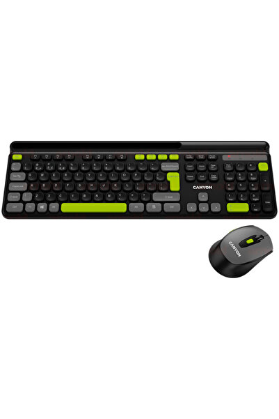 CANYON Keyboard + Mouse Set, Canyon, Black