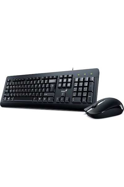 GENIUS Kit tastatură + mouse KM-160, cu fir, negru, USB