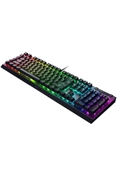 RAZER Tastatură mecanică de gaming BlackWidow V4 X (comutator galben), aspect american, taste ABS, 6 butoane personalizabile