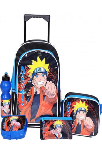 NARUTO 5-in-1 Value Set Trolley Bag with Accessory