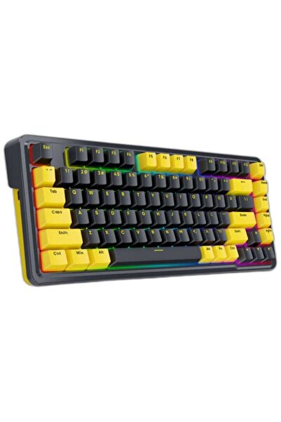 REDRAGON Elf PBT Mechanical Gaming Keyboard, Orange Switches, RGB Lighting, Black