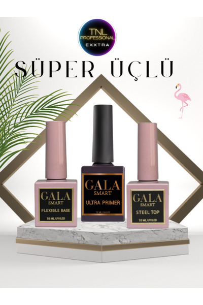Gala Tnl Exxtra Primer Flexible Base Extra Steel Top Coat Kalıcı Oje Protez T...