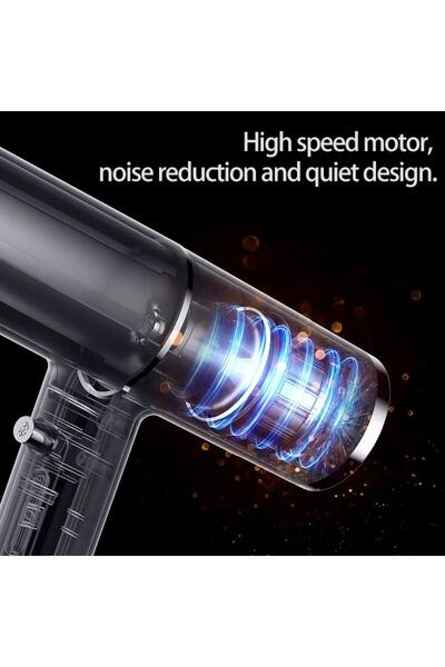 Denx Strong Wind Hair Dryer Salon Dryer Hot Air and Cold Air Wind Negative Ionic Hammer Blower.