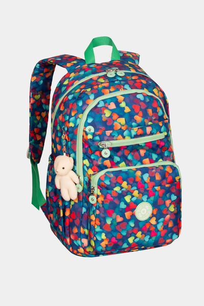 Miracle My Polo Durable Unisex School Backpack with Crinkil Toy