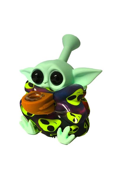 Urban Crew Bong Star Wars Baby Yoda Water Pipe Alien Urban Crew Green-Black 13cm
