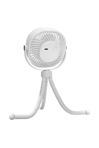 Wexta Mini Taşınabilir Şarjlı Pervane Vantilatör Soğutucu Ev Ofis Araç El ve Masaüstü Vantilatör Fan