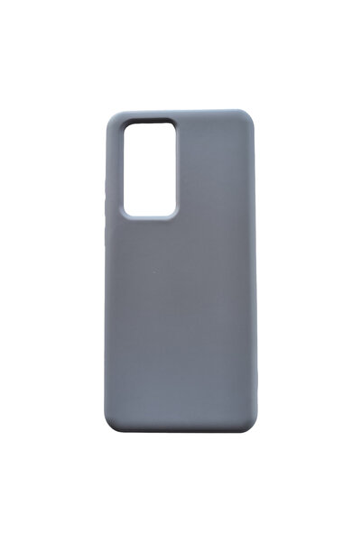 OEM Θήκη συμβατή με Huawei P40 Pro, υγρή σιλικόνη, μπλε γκρι