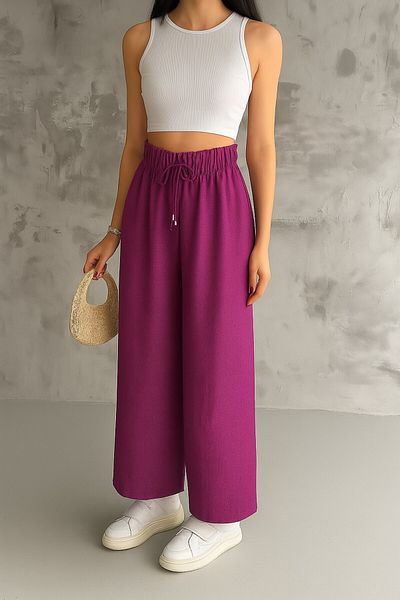 VOICTEC Relaxed Fit Tiril Tiril Standard Size 38-48 Size Range Casual Loose Fit Ayrobin Pants with Elastic Waist