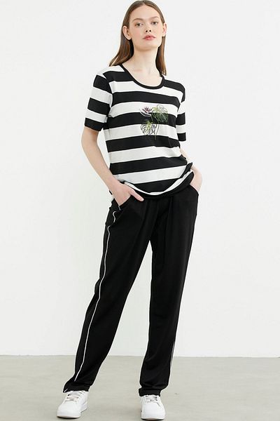 Sementa Larimar 76476 Comfortable Fit Striped Trousers Set