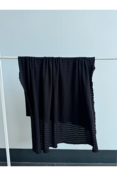 Kalben Kumaş Siyah Bürümcük Giyimlik Kumaş (130x130cm)