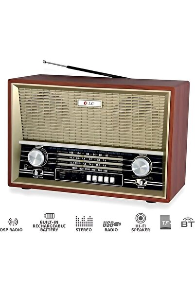 Generic Biki 3-in-1 Bluetooth Speaker Radio (AM/FM/SW, TF/USB, Rechargeable, Disco Light)