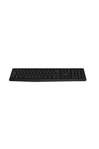 CANYON Wireless Keyboard KB-W01, Bluetooth, 104 keys, resistant to liquids, Black