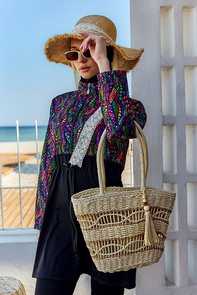 Remsa Mayo Ψάθινη τσάντα Τσάντα παραλίας 020 Μπεζ01