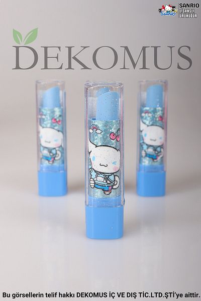 Cınnamoroll "Dekomus Wet Wipes with Gift" Licensed Cinnamorol "One Piece" Lipstick Eraser