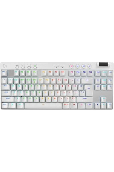 logitech Gaming Keyboard G PRO X TKL Lightspeed, White