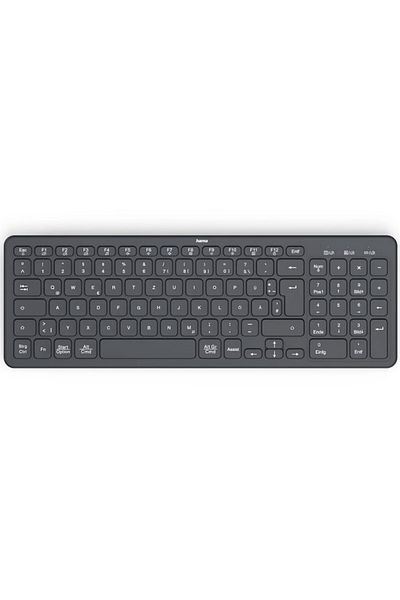 Hama Wireless Keyboard WK-300, Multi-Device, Radio+Bluetooth, Black