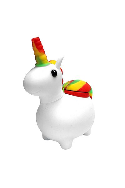 Urban Crew Pipa cu apa Bong Unicorn Rasta alb Black Sheep 12cm