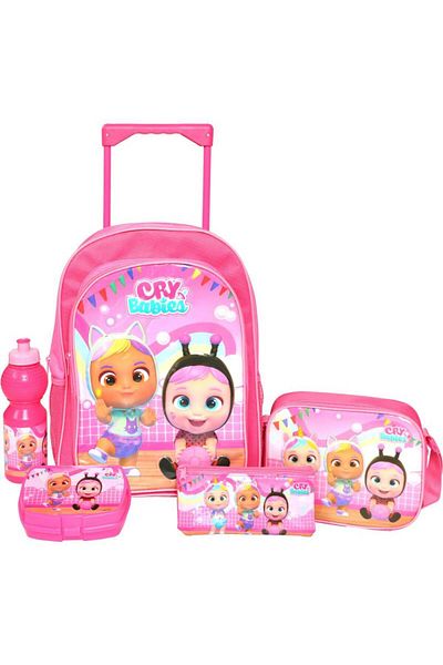Disney Cry Babies 5-in-1 Value Set Trolley Bag with Accessory – 16/17 Inch