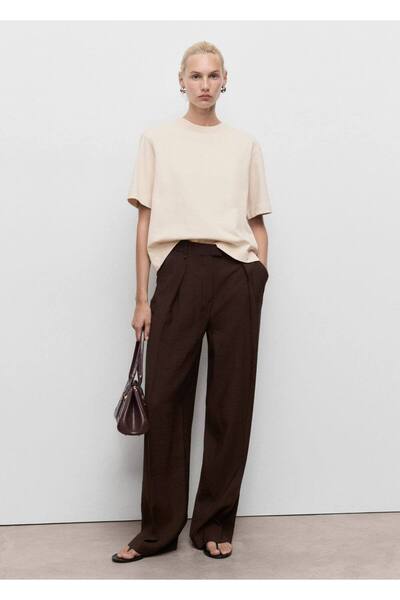 MANGO Woman Oversize pamuklu tişört