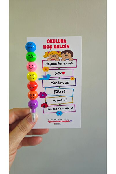 30 adet Okuluna hoş geldin temalı Yumurtlayan kurşun kalem