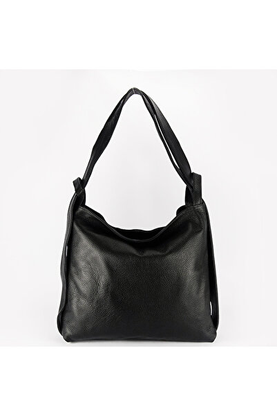 SOFILINE Geantă 2 în 1 din piele naturală, neagră, 8919 132