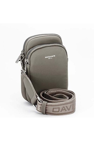 David Jones Taupe crossbody bag David Jones Paris CM6906 M0
