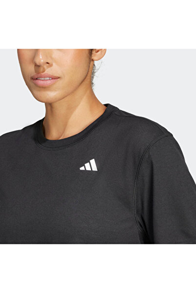 adidas WE MIN TEE BLACK Μαύρο γυναικείο κοντομάνικο μπλουζάκι