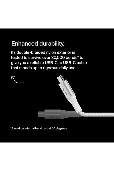 Belkin BoostCharge USB-C to USB-C Power charger cable 1M White
