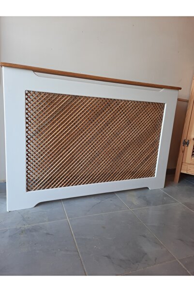 handwood Ahşap Petek Önü Kapama Dresuar Beyaz-Ceviz Hazeranlı Petek Kaplama