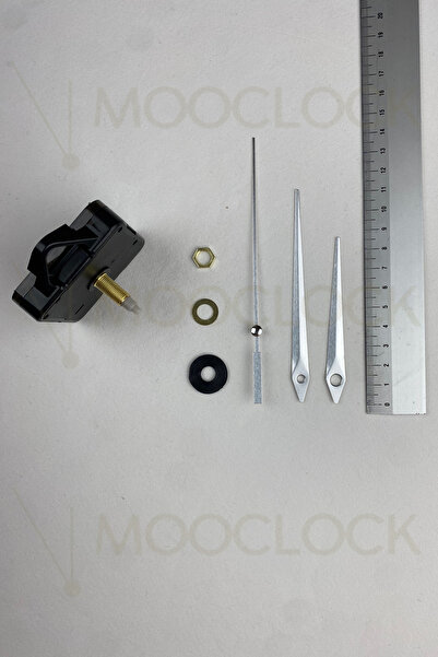 MOOCLOCK Clock Machine, Acar Silent Wall Clock Mechanism, 22mm Shaft (Set) Hanging (Medium Size)