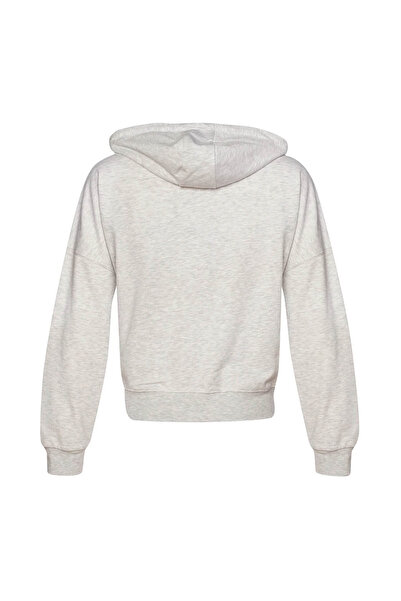 hummel Icona Zip Gri Kadın Sweatshirt 921774-9098