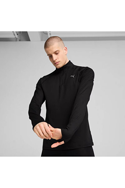 Puma Run Veloty Cldspn Siyah Erkek Uzun Kollu T-shirt 526627-01