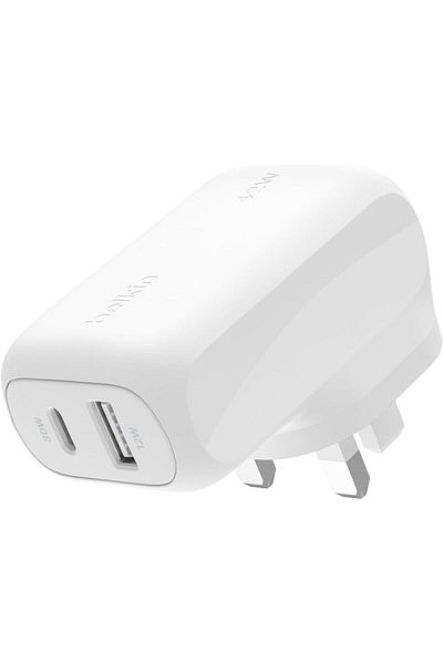 Belkin BoostCharge 42W Dual Port Wall Charger White