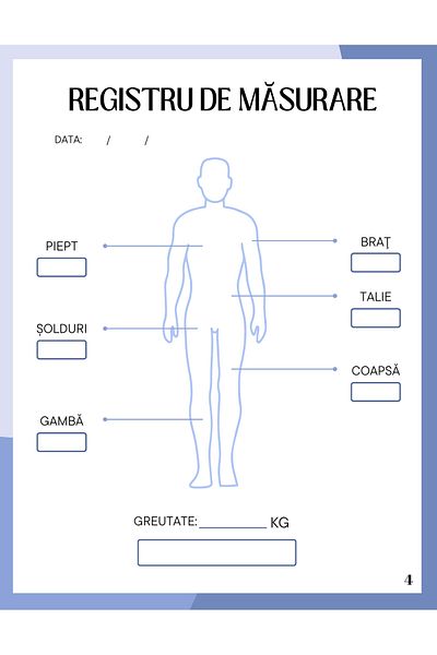 Cotomag Jurnalul de Fitness - Ai Grija De Corpul Tau / Sfaturi de Motivatie Si Obiective Zilnice