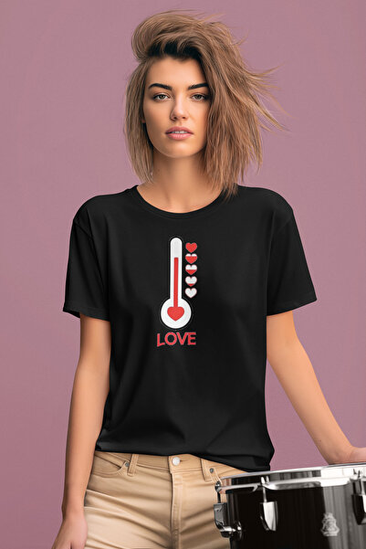 MAGORS STIL-X TRIUC DE DAMA 100% BUMBAC CU GOLI DE BICICLETA CU PRINT "I LOVE YOU", ALB, NEGRU, ROSU