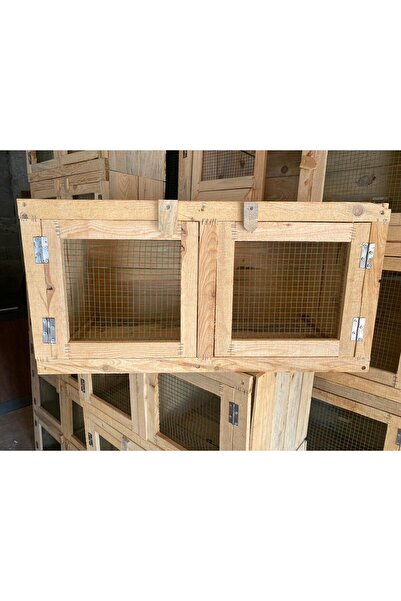 KARAYİĞİT AHŞAP MOBİLYA DEKORASYON Ahşap Tel Örgülü Kafesli Hayvan Barınağı | Modüler Tasarım, Ventilasyonlu Bölmeler, Doğal Ahşap