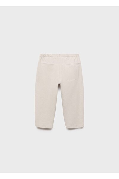 MANGO Baby İpli pamuklu jogger pantolon