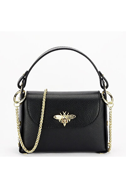 SOFILINE Geantă mică neagră din piele naturală 1602 122