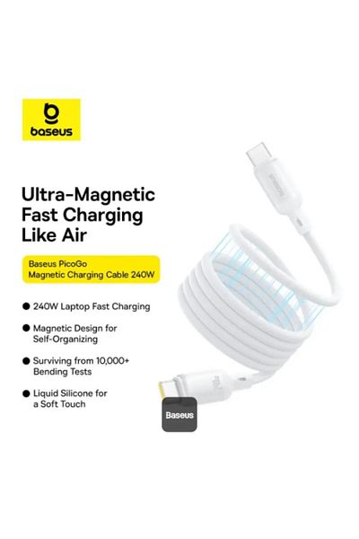Baseus كابل PicoGo 240 واط مغناطيسي للشحن السريع USB-C