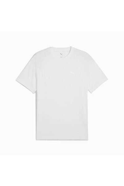 Puma Ανδρικό μπλουζάκι Evostripe Tee White 688229-02