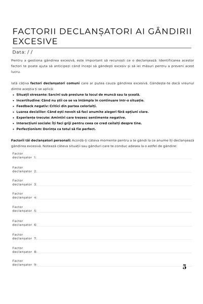 Cotomag Jurnalul Gandirii Pozitive - Resetarea Mintii / Dezvoltare Personala, Autoreflectie Si Recunostinta