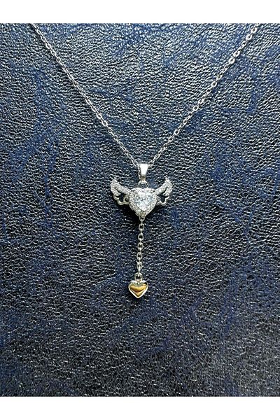 Mutenaura Stainless Steel Wings of Love Necklace