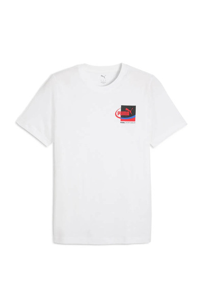 Puma Tricou alb pentru bărbați cu desen grafic 688034-02