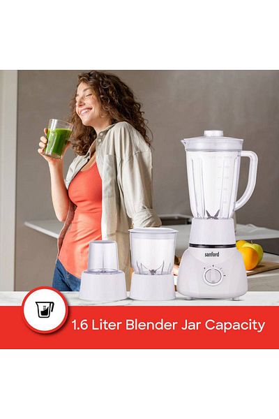 Sanford Sanford 3-in-1 Blender, Mixer, Chopper, Grinding, 1.6L - 400W SF5525BR BS S