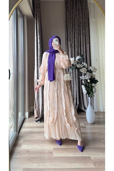 MISEY BOUTIQUE FIRFIRLI İTHAL SATEN ELBİSE