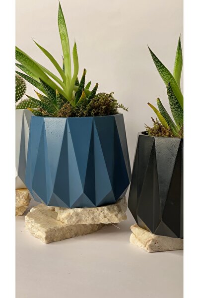 YAFFY HOME DESİGN Prizma Saksı/Mumluk