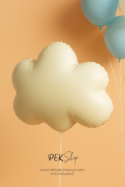 PEKSHOP Cream Cloud Foil Balloon Retro Cloud Balloon